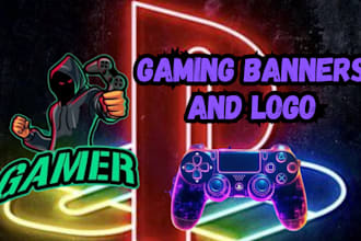 design a professional logo and banner for kick, youtube, twitch, trovo, tiktok