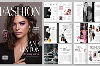 design fashion catalog lookbook magazine layout editorial newsletter publication
