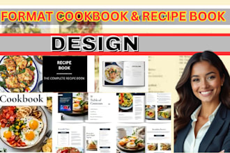 design and format cookbooks and recipes book
