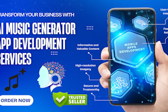 create custom ai music software ai music generator saas mobile app development
