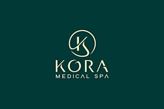 design unique elegant medical spa wellness logo