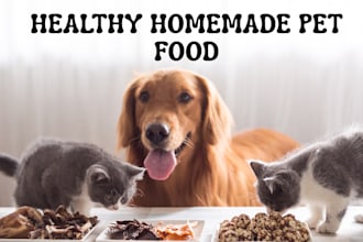 formulate homemade pet food for dogs and cats