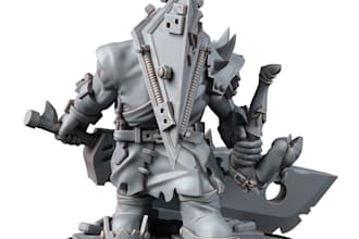 sculpt 3d model, characters, miniatures, action figures and toys for 3d printing