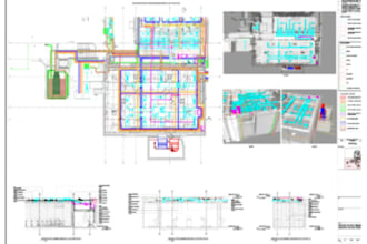 create floor plan framing foundation mep for city permit