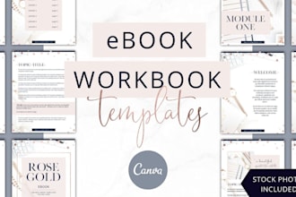 create editable canva ebook workbook design paperbook formatting layout design