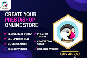 setup your prestashop store, prestashop listing, fix bugs, and boost SEO