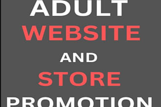 do adult web promotion, adult toys adult shopify store promotion