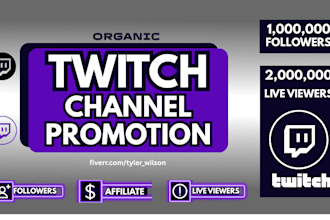 promote your twitch stream to increase visibility and reach active audiences