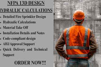do residentials nfpa 13d design drafting and hydraulic calculations