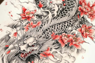 create a custom japanese tattoo design just for you