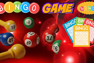 design bingo game cards, websites, activity books, and card games