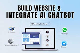 build, clone, replicate websites and integrate whatsapp and telegram ai chatbots