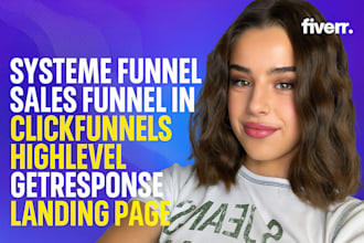 systeme funnel sales funnel landing page in clickfunnels  highlevel getresponse