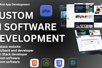 be ai llm software development, full stack web developer, custom crm php laravel