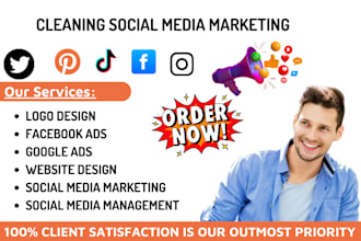 be your cleaning social media marketing  commercial cleaning facebook ads