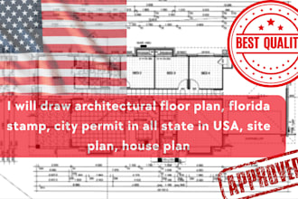 draw stamp architectural engineering drawing floor plan site plan city permit