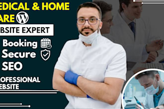 design a professional responsive medical and home care, dental website