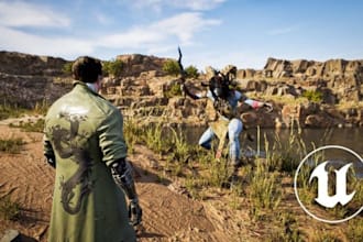 do unreal engine game design, game development, ue5 playstation steam game, ue4