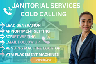 janitorial cold calling, cold calling for janitorial cleaning services