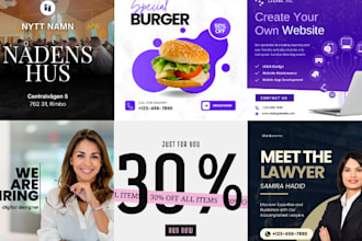 create one stunning social media posters within 30 minutes