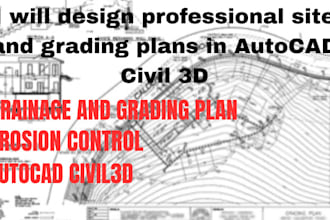 design professional site and grading plans in autocad civil 3d