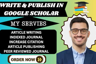 write and publish articles in peer reviewed google scholar indexed journal