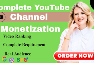 do organic youtube channel promotion for monetization