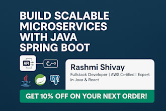 build scalable microservices architecture using java spring boot