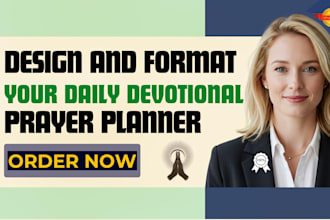 design and format your daily devotional, prayer planner, or wellness book