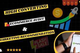 audit your ecommerce store for conversion and recommend marketing for growth