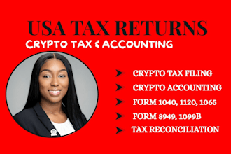 prepare llc 1040 1120 crypto tax corporate and business tax returns CPA