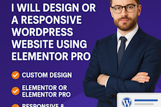 design, redesign, fix wordpress website bugs, critical error using elementor pro