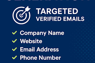 provide targeted b2b lead generation with verified emails