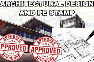 provide licensed architect  pe stamps for permit ready construction plans