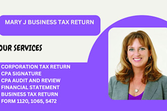 do cpa signature, corporate tax return, form 1120, 1065, 5472, uk tax return