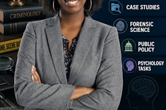 do criminology, case study, forensic science, public policy, psychology tasks