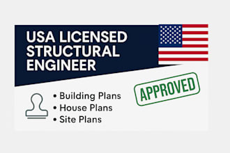 stamp and seal florida structural drawings with pe license for city permit
