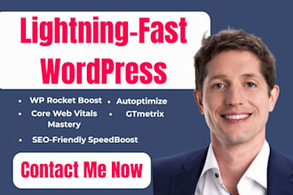 speed up your wordpress speed up with gtmetrix wp rocket boost SEO optimization