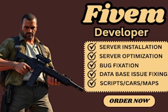 create the perfect fivem roleplay server, fix esx or qbcore, provide custom dev