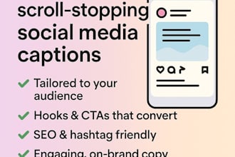 craft compelling social media captions and posts