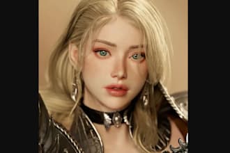 3d character modelling 3d metahuman game character for nft metaverse daz3d ue5