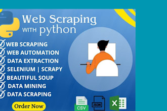 offer fast and reliable web scraping,data extraction and python script