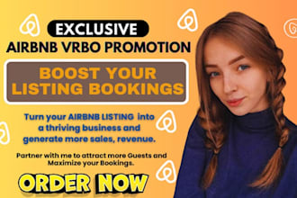 promote and market your airbnb marketing, airbnb promotion and vrbo for booking