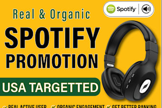 do organic spotify monthly listerner, music promotion, apple music marketing