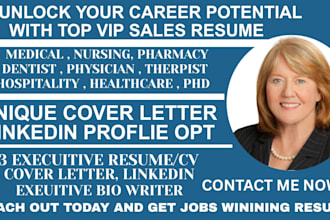 craft a professional healthcare resume, doctor, nurse, pharmacy and nanny resume