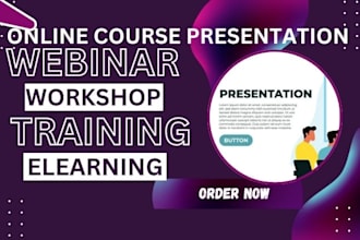 design redesign powerpoint presentation for online course elearning webinar