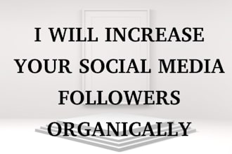increase your social media followers organically, instagram growth and promotion