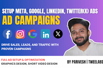 set up and manage high performing meta, google, linkedin ads