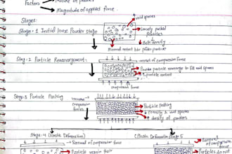 create handwritten or typed notes on pharmacy subjects