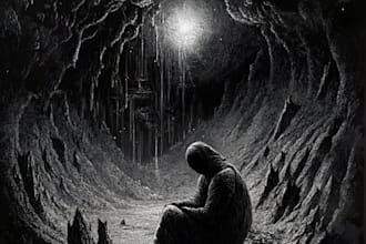 draw detailed dark art illustration vintage engraving style